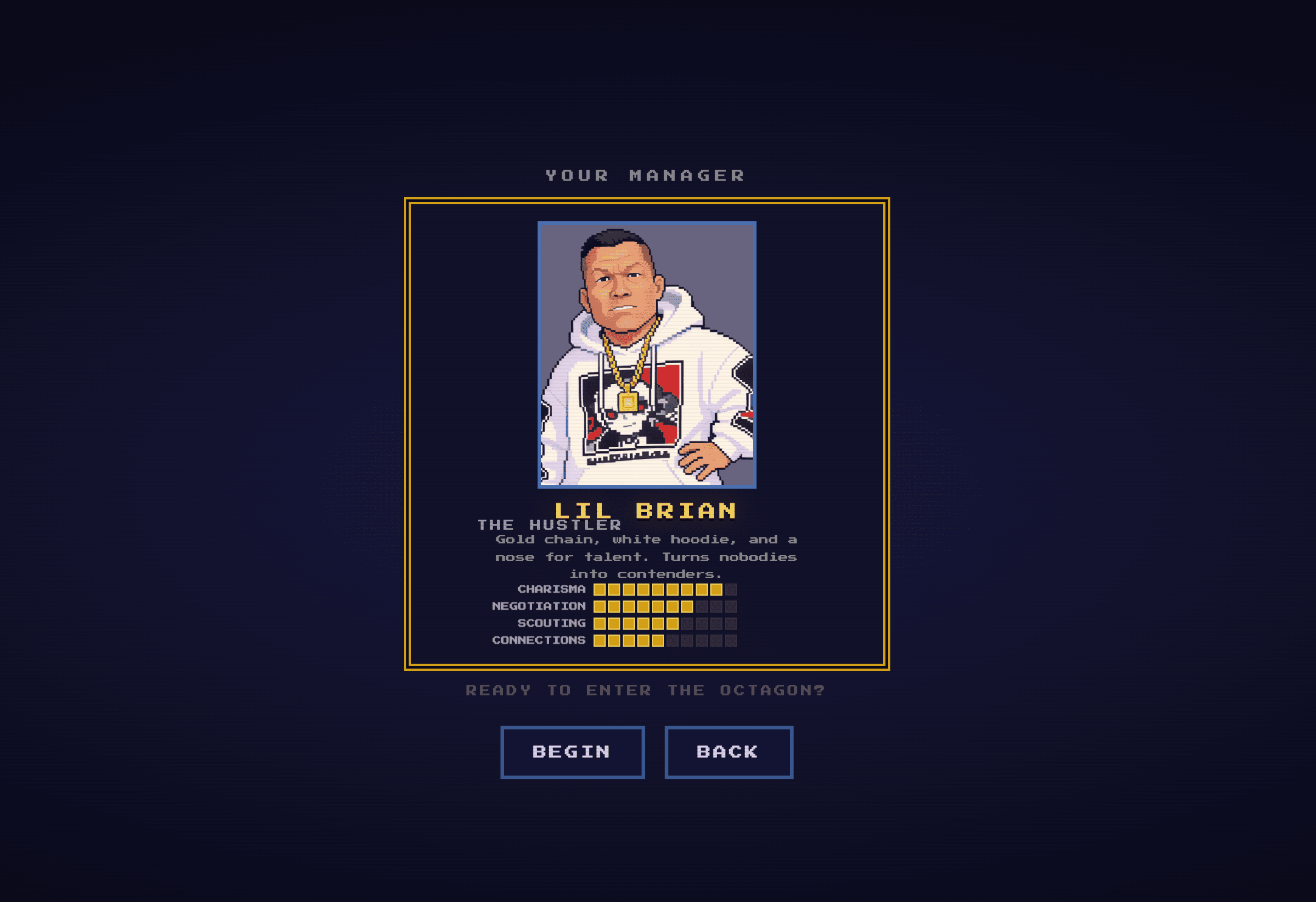 MMA Manager Simulator