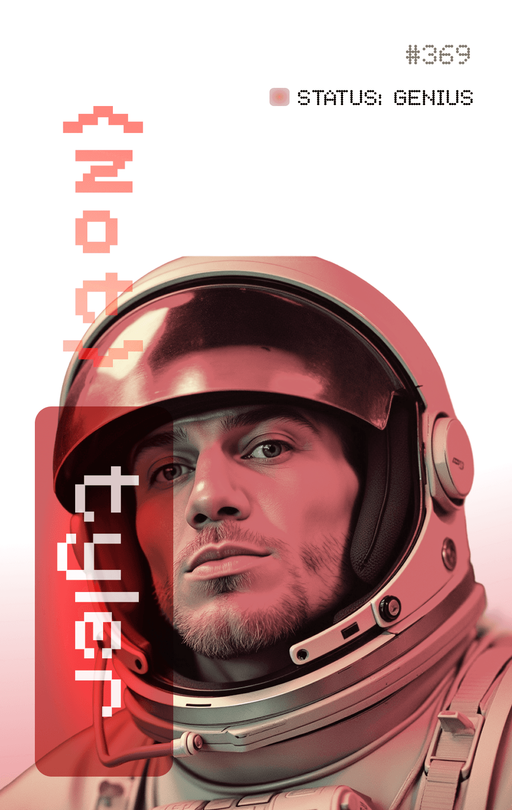 notTyler — astronaut stamp, status genius